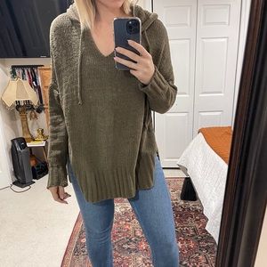 Aerie Oversized Hooded Sweater